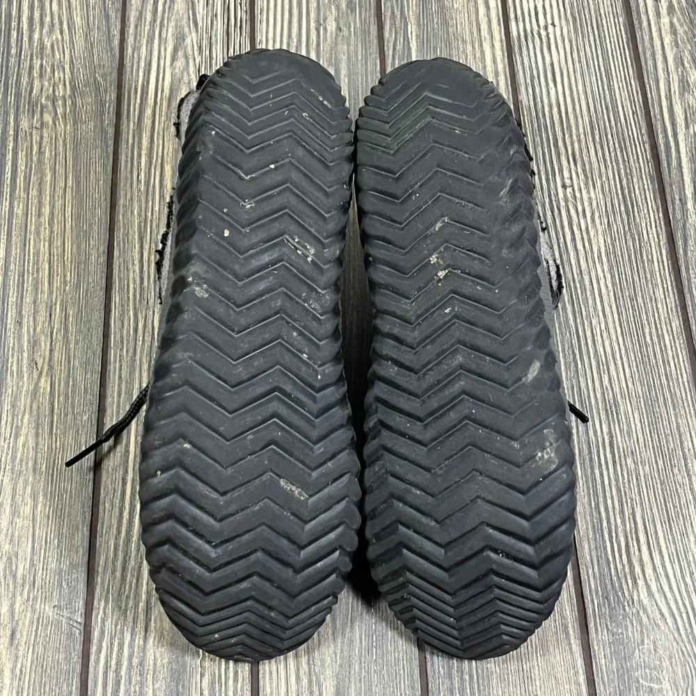 Sorel Out N About III Classic Women Sz 11 Black Grey Felt Waterproof Duck Boots